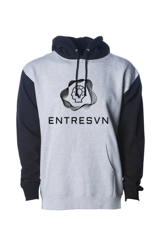 ENTRESVN Grey Heather/ Black Heavyweight Hoodie for Men