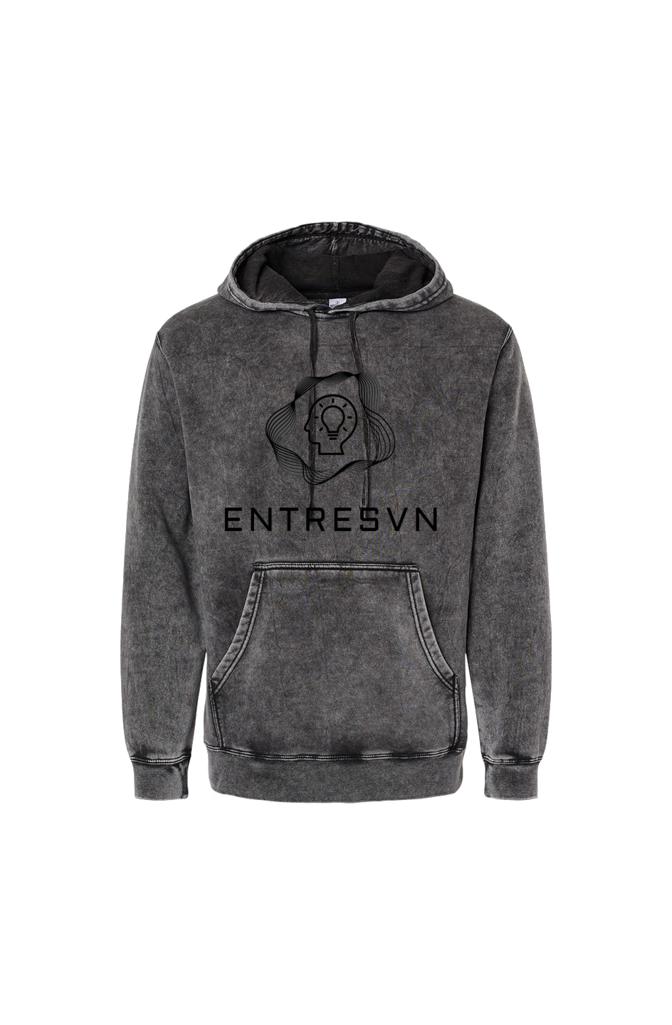 ENTRESVN Midweight Mineral Wash Hooded Sweatshirt for All