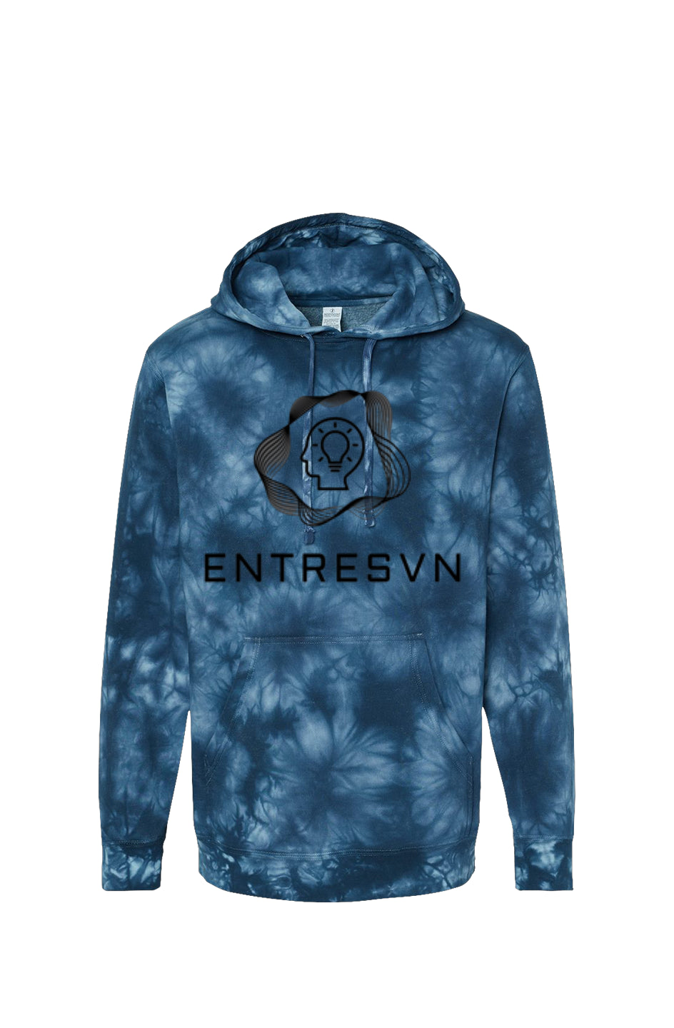 ENTRESVN Tie Dye Navy Hoodie for All