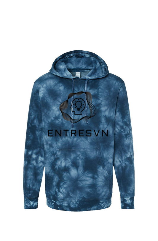 ENTRESVN Tie Dye Navy Hoodie for All