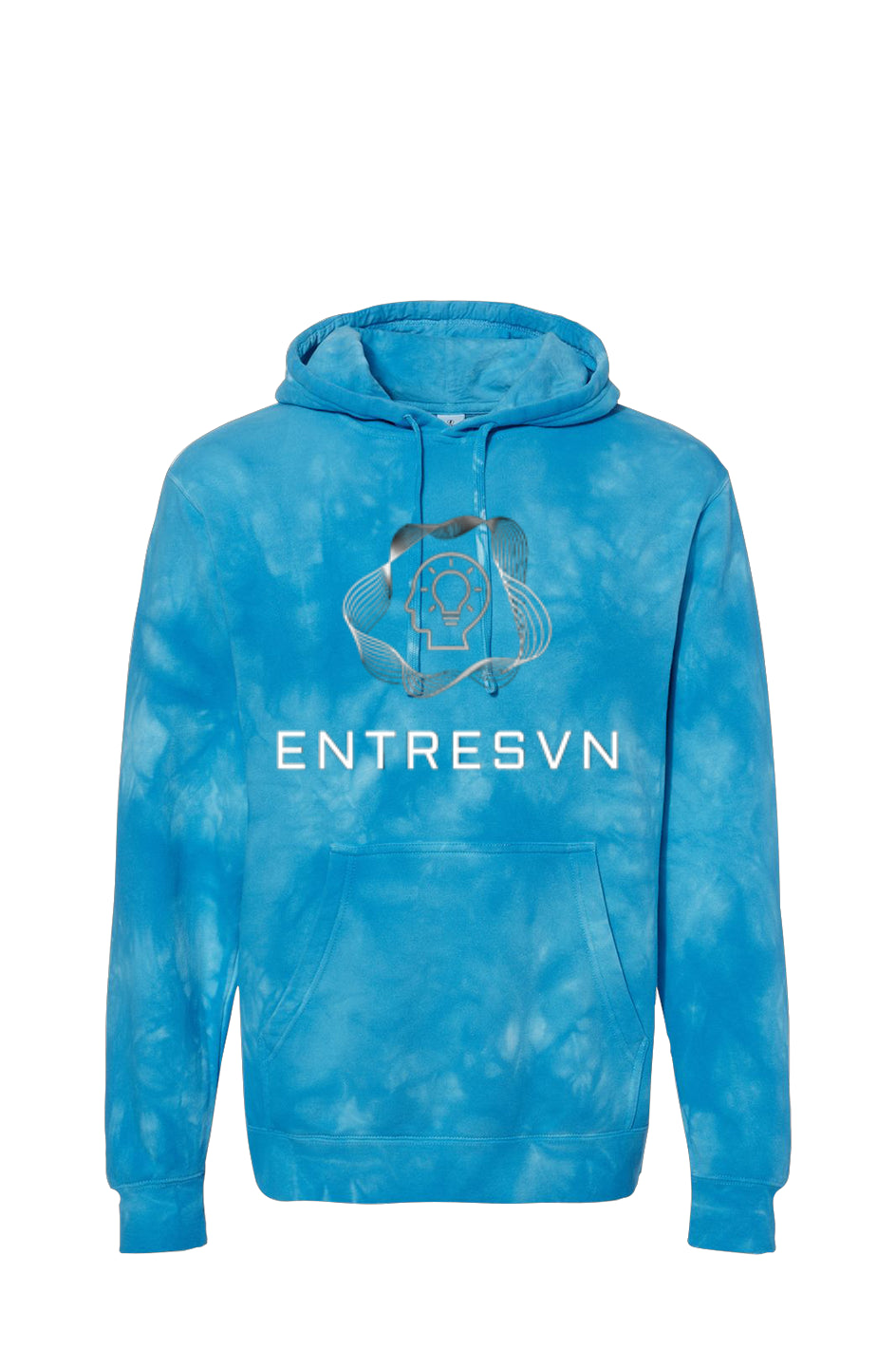 ENTRESVN Tie Dye Aqua Blue Hoodie for All