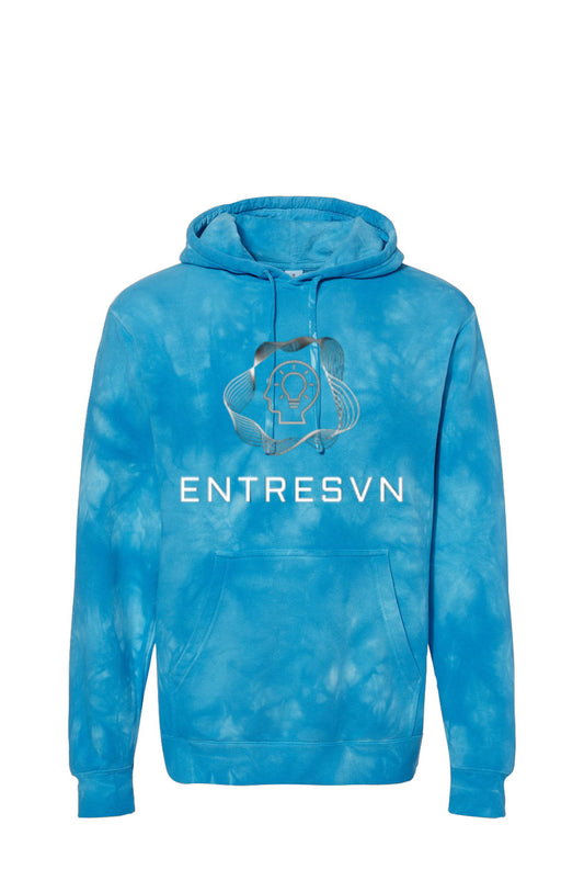 ENTRESVN Tie Dye Aqua Blue Hoodie for All